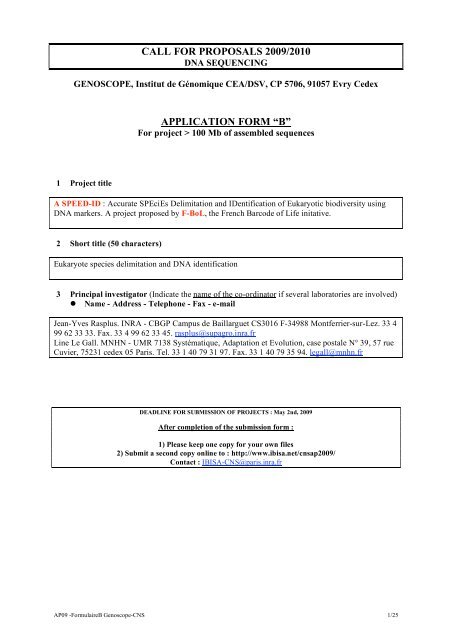 Call For Proposals 09 10 Application Form A A Aœba A A