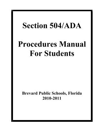 504 Manual Final 11-16-10.pdf - Brevard Public Schools