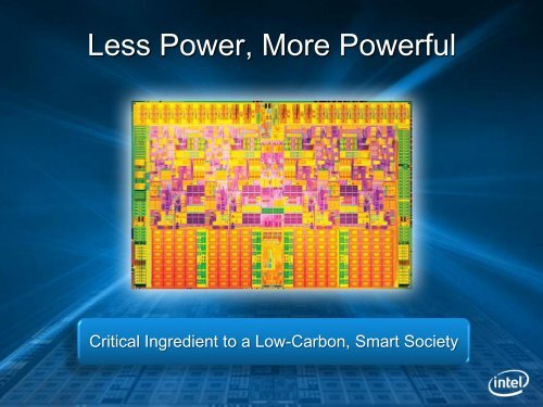 Intel's Energy Efficiency: from Silicon to the Smart Grid (pdf)