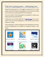 Play free typing games – alfatyping.com