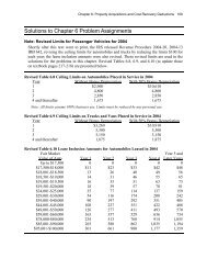 Solutions to Chapter 6 Problem Assignments