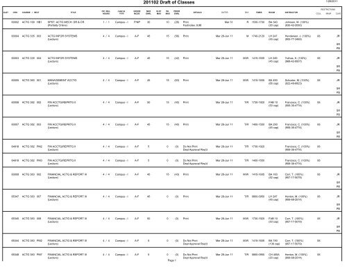 BI Query Report - Scheduling - Term Draft w Subj prompt