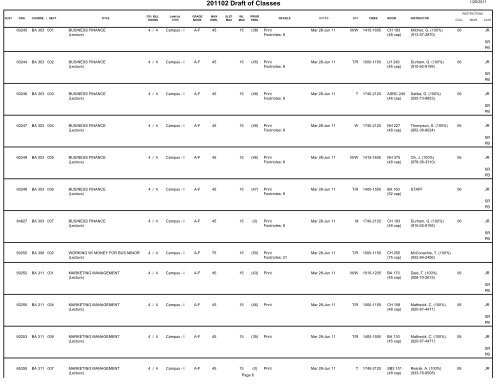 BI Query Report - Scheduling - Term Draft w Subj prompt