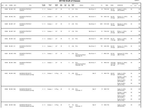 BI Query Report - Scheduling - Term Draft w Subj prompt