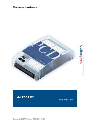 del PCD1.M2_ Manuale hardware - Saia-Support