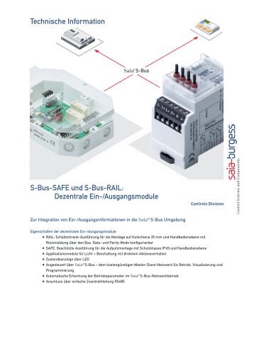 Technische Information S-Bus-SAFE und S-Bus-RAIL ... - Saia-Support