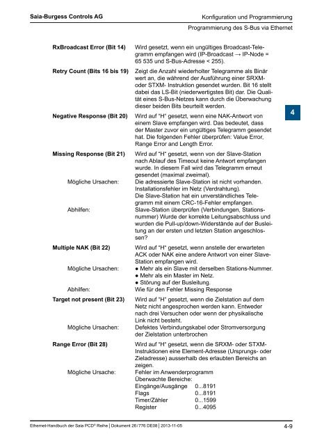 Ethernet fÃ¼r die Saia PCDÂ® Serie - SBC-support