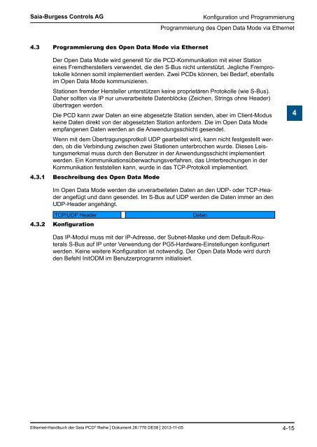 Ethernet fÃ¼r die Saia PCDÂ® Serie - SBC-support