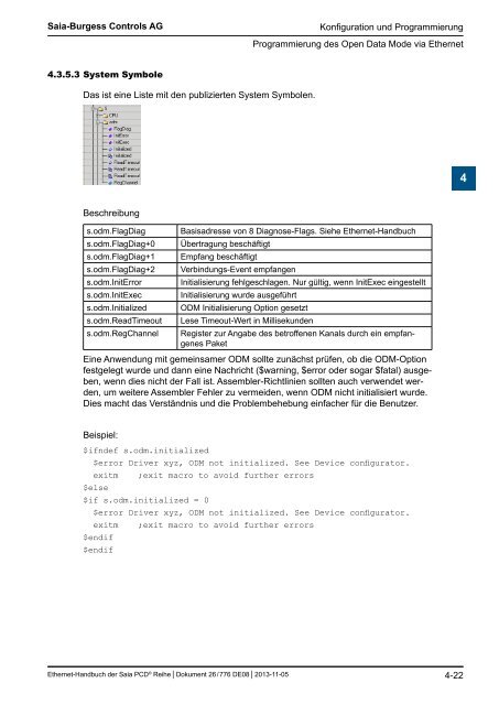 Ethernet fÃ¼r die Saia PCDÂ® Serie - SBC-support