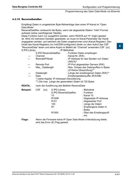 Ethernet fÃ¼r die Saia PCDÂ® Serie - SBC-support