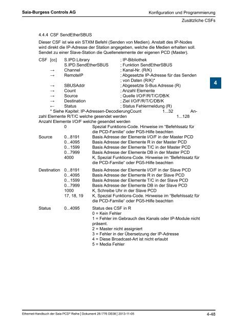 Ethernet fÃ¼r die Saia PCDÂ® Serie - SBC-support