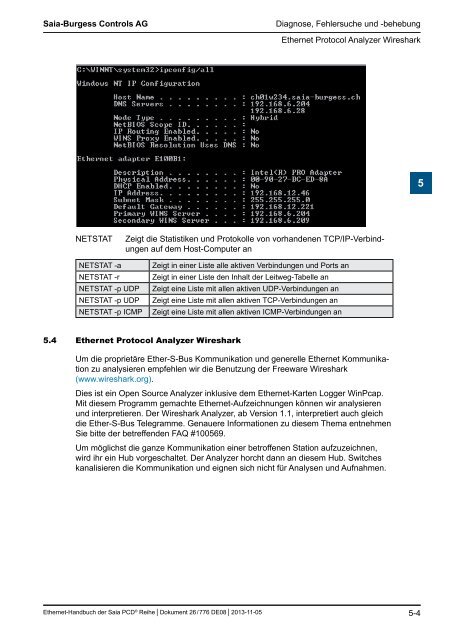 Ethernet fÃ¼r die Saia PCDÂ® Serie - SBC-support