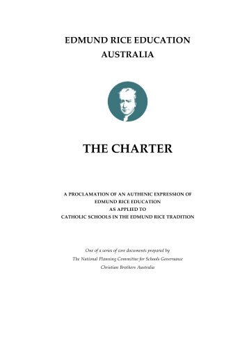 edmund rice education australia the charter