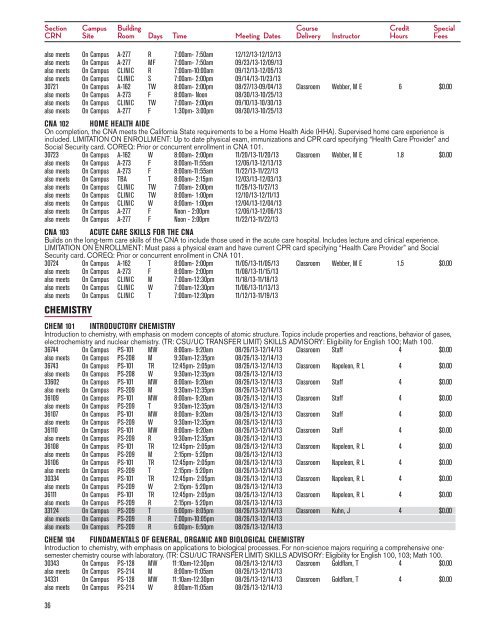 fall 2013 schedule for download - Santa Barbara City College