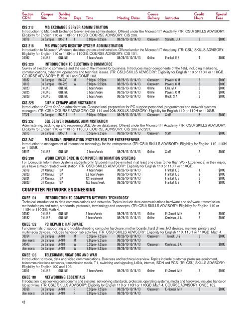 fall 2013 schedule for download - Santa Barbara City College