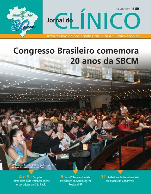 Congresso Brasileiro comemora 20 anos da SBCM - Sociedade ...