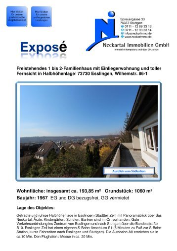 Expose Mustervorlage Haus