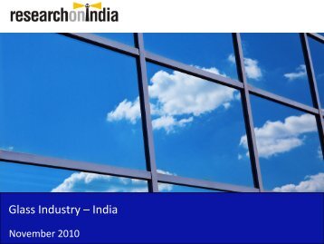Glass Industry in India 2010 - Sample