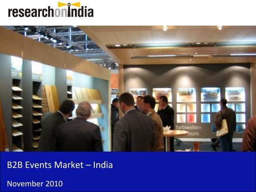 B2B Events Market in India 2010 - Sample