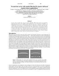Fresnel lens array with spatial filtering for passive infrared motion ...