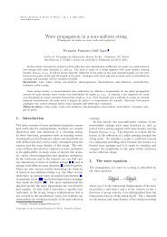 Wave propagation in a non-uniform string - Sociedade Brasileira de ...