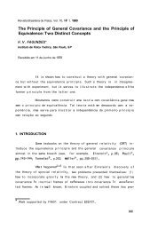 The Principle of General Covariance and the Principle of ...