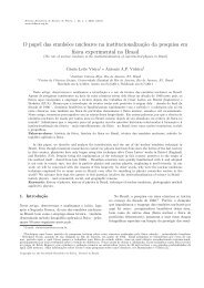 O papel das emulsões nucleares na institucionalização da pesquisa ...
