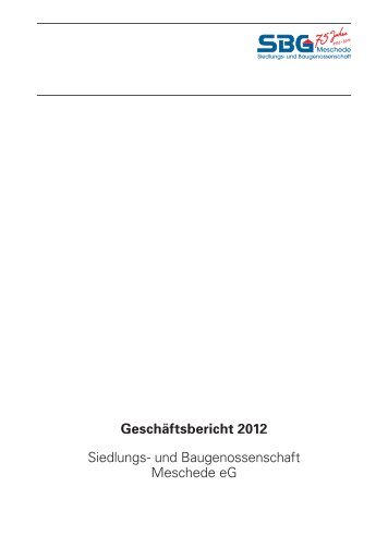 Geschäftsbericht 2012 Siedlungs- und Baugenossenschaft ...