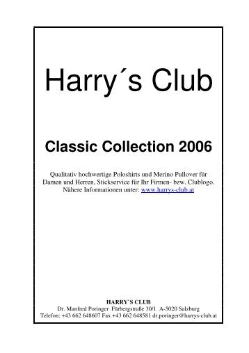 HARRY`S Club
