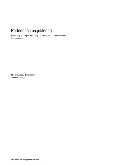 Partnering i projektering