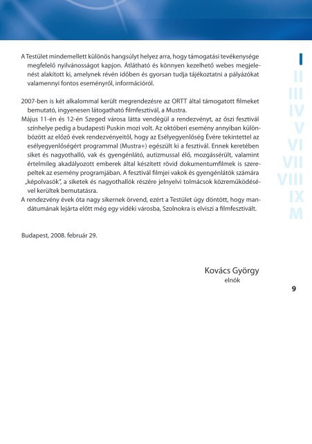 OrszÃ¡ggyÅ±lÃ©si beszÃ¡molÃ³ az ORTT 2007. Ã©vi tevÃ©kenysÃ©gÃ©rÅ‘l