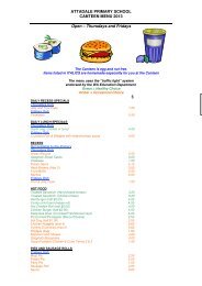 ATTADALE PRIMARY SCHOOL CANTEEN MENU 2013 Open ...