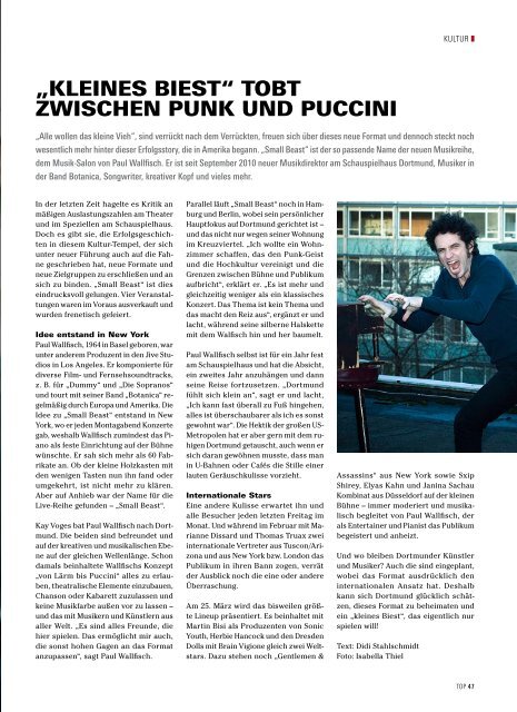 2011-01 | Frühjahr: TOP Magazin Dortmund