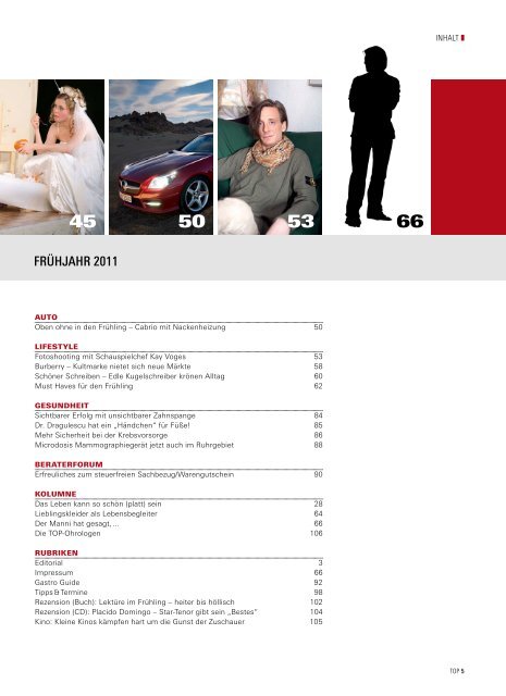 2011-01 | Frühjahr: TOP Magazin Dortmund