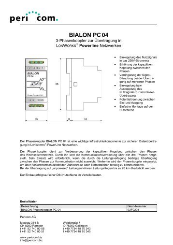 BIALON PC04 - Pericom AG