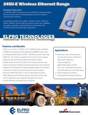 ELPRO TECHNOLOGIES - Pericom AG