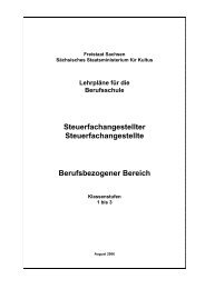 Lehrplan fÃƒÂ¼r die Ausbildung zum/zur Steuerfachangestellten