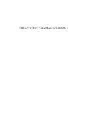 the letters of symmachus: book 1 - Society of Biblical Literature