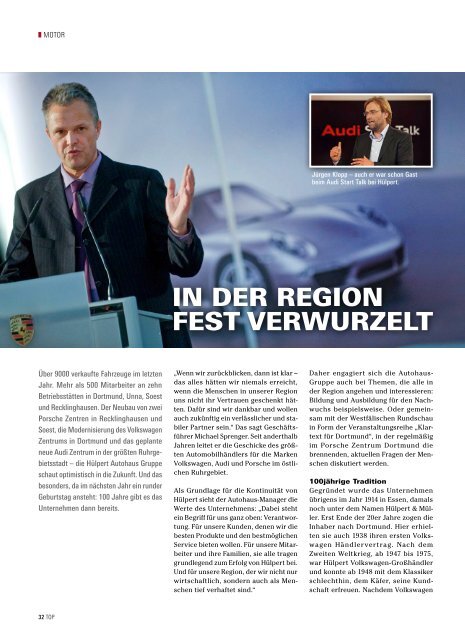 2013-01 | Frühjahr: TOP Magazin Dortmund