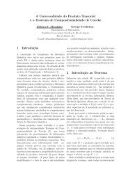 A Universalidade do Produto Tensorial e o Teorema de ... - sbmac