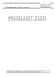 PRIJSLIJST ZIZO - sbnl.be | Schulz Benelux - bibliotheekinrichtingen