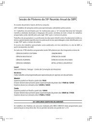 segunda - Sociedade Brasileira para o Progresso da CiÃƒÂªncia