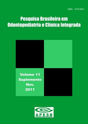 Pesquisa Brasileira em Odontopediatria e ClÃƒÂ­nica Integrada