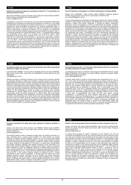 Pesquisa Brasileira em Odontopediatria e ClÃƒÂ­nica Integrada