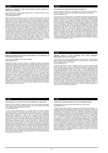 Pesquisa Brasileira em Odontopediatria e ClÃƒÂ­nica Integrada