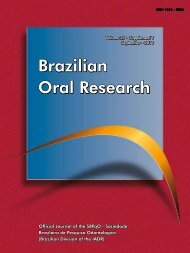 Brazilian Oral Research - Sociedade Brasileira de Pesquisa ...