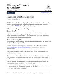 Bulletin PTT 025 Registered Charities Exemption