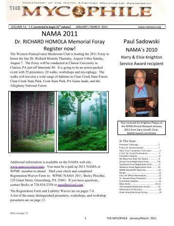 NAMA 2011 - North American Mycological Association