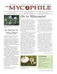 The Mycophile 46:3 May/June 2005 - North American Mycological ...