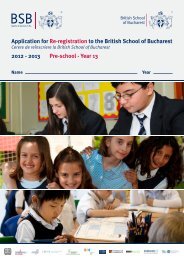 Year 13 - British School Of Bucharest